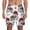 White, variant on Rabbit And Hedgehog for Men's Swimming Trunks Swim Trunks Quick Dry Swim Shorts with Mesh Lining Funny Swimwear Bathing Suits