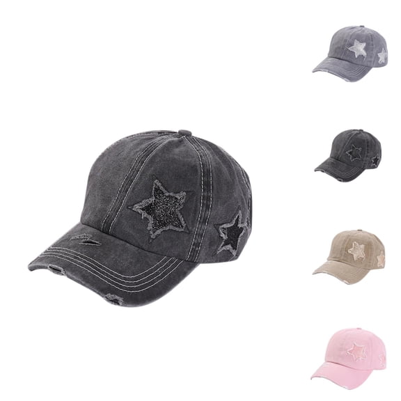 Baseball Cap for Men Women Y2k Pentagram Distressed Summer Sun Hat