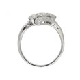 thumbnail image 2 of Three Stone Diamond Engagement Wedding Ring, Bypass Diamond Ring, Solitaire With Accents Diamond Anniversary Ring, 925 Sterling Silver, 2.2 Ct Simulated Diamond, Rin For Special Ocaasion, 2 of 3