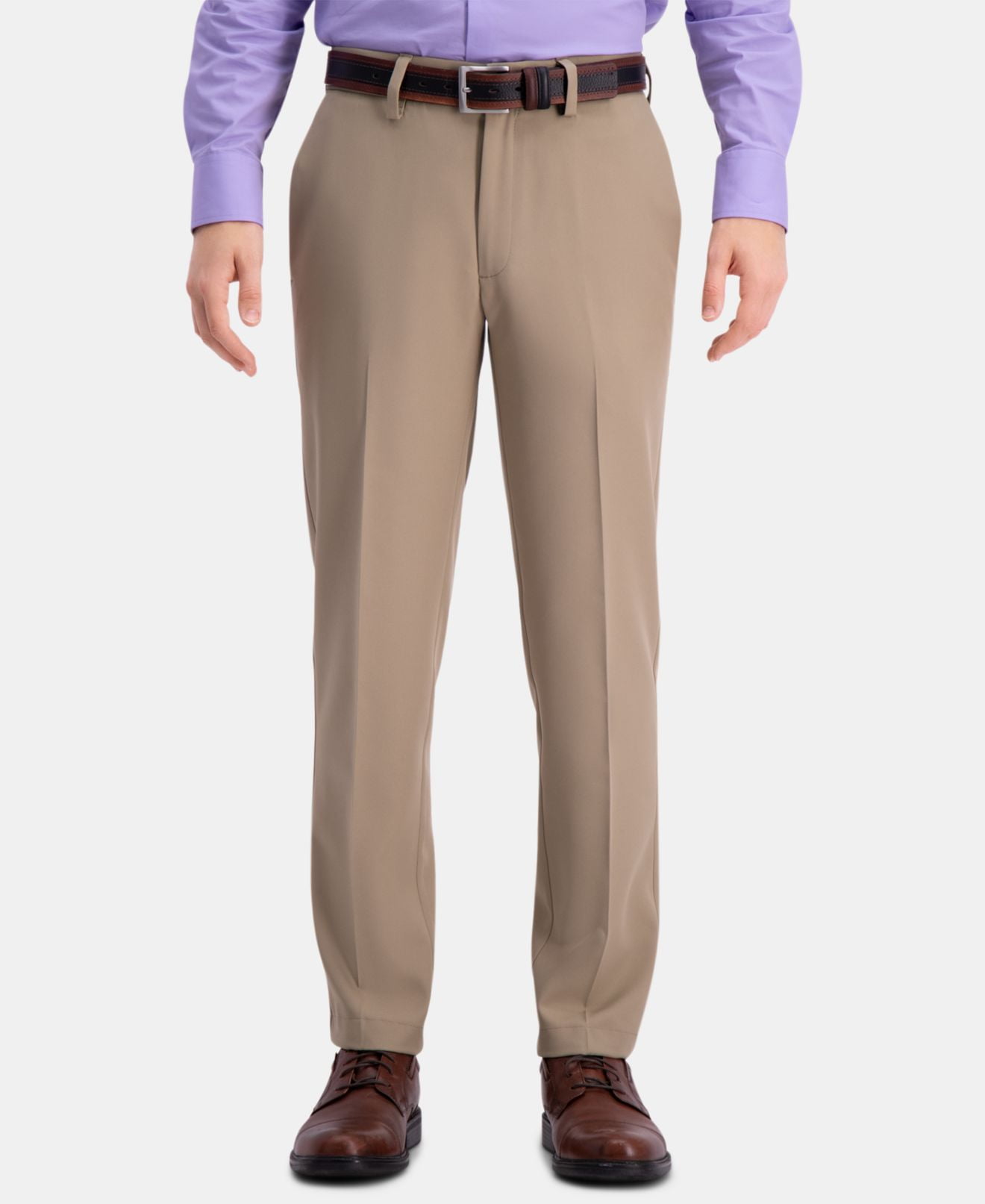 Mens Pants Tan 29X30 Slim-Fit Flat 
