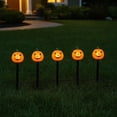 thumbnail image 4 of Solar Halloween Outdoor Lights – 5-in-1 Pumpkin & Ghost Stake Lights, Spooky Witch Yard Decorations, Waterproof Garden Pathway Lights for Halloween Party, 4 of 5