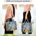 thumbnail image 4 of FORMRS Womens Corduroy Tote Bag Crossbody Shoulder Handbag with Pocket, Colorful Leaves, 4 of 7