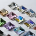 thumbnail image 4 of 10 piezas de arte de uñas de diamante rectangular, diamante de ángulo recto, diamante de azúcar cuadrado, diamante de punta micro, pila de diamantes, decoraciones de uñas de color luz de luna, 4 of 5