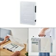 thumbnail image 4 of fastboy Transparent Portable File Case Double-buckle with Handle Box Containers A5 Thick Black Black A5 Thin, 4 of 6