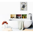 thumbnail image 5 of Please Seat Yourself Bathroom Sign Canvas Wall Art Farmhouse Elephant Sunflower Bathroom Wall Decor Framed Ready to Hanging 12" x 16", 5 of 5