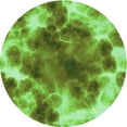 thumbnail image 1 of Ahgly Company Indoor Square Patterned Nebula Green Area Rugs, 3' Square, 1 of 6