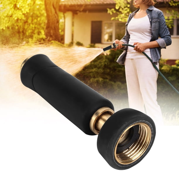Boquilla para manguera de agua, boquilla para manguera rociadora, boquilla de cabezal de latón ajustable, boquilla para manguera de grado profesional