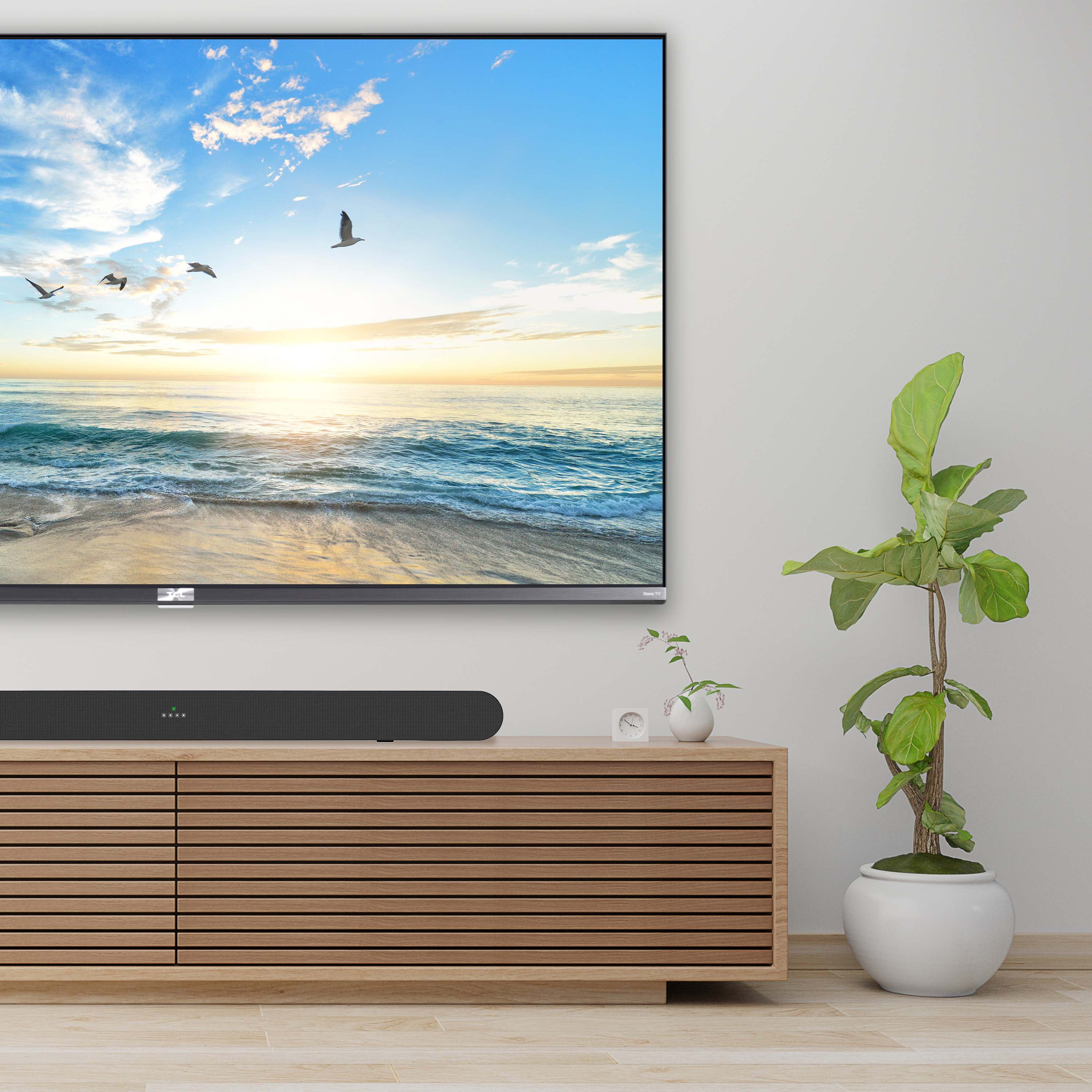 TCL Alto 6 Dolby Audio 2 Channel Sound bar with Roku TV Ready - TS6
