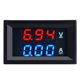 thumbnail image 1 of Digital Voltmeter Dc 100v 10a Voltmeter Ammeter Blue + Red Led Amp Dual Digital Volt Meter Gauge Electromobile Motorcycle Car, 1 of 1