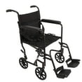 thumbnail image 1 of ProBasics Fauteuil Roulant de Transport en Aluminium - Fauteuil Roulant de Transport avec Siège de 19 Pouces - Noir, 1 of 4