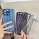 thumbnail image 2 of Vertical Grain Transparente Color + lens Film Phone Case Adecuado Para IPhone 11 12 13 14 PRO MAX X XR 7 8 Plus, 2 of 3