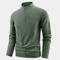 thumbnail image 6 of SAWOBUUN Mens 1/4 Zip Pullover Long Sleeve Shirt Lightweight Athletic Workout Top Breathable Performance Sweatshirt, 6 of 9