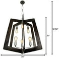 thumbnail image 4 of 268F06SL-Varaluz Lighting-Lofty - Six Light 2-Tier Chandelier-Steel Finish, 4 of 5