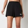 thumbnail image 3 of Reebok Womens French Terry Athletic Workout Shorts, Black, X-Large, 3 of 4