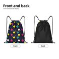 thumbnail image 4 of Bingfone Colorful Ping Pong Rackets Drawstrings Backpacks Bags for Men Women Gym Drawstrings Bag-Small, 4 of 8