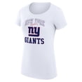 thumbnail image 2 of Women's G-III 4Her by Carl Banks White New York Giants Team Logo Graphic Fitted T-Shirt, 2 of 5
