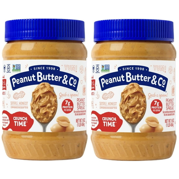 Peanut Butter & Co, Crunch Time Peanut Butter Spread, 16 oz, 2-pack