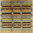 thumbnail image 1 of Ahgly Company Indoor Square Mid-Century Modern Reddish Brown Southwestern Area Rugs, 7' Square, 1 of 6