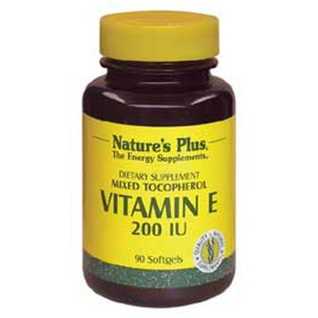 Vitamine E 200 UI mixte Tocopherol Nature's Plus 90 Softgel