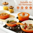 thumbnail image 3 of GIPP 5pcs Pots and Pans Set Non Stick,Cookware Sets with Removable Handle, Oven & Dishwasher Safe,Induction Cookware,Kitchen Cooking Set,Orange Gradient, 3 of 8