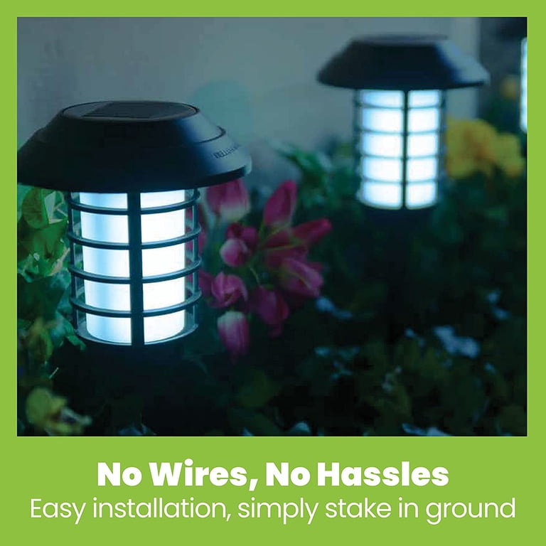 Bell + Howell Smart Solar Pathway Lights, 4-Pack, Color Changing photo 5