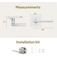 thumbnail image 3 of Mega Handles | Prime Privacy Lever | Polished Chrome, 3 of 4