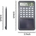 thumbnail image 2 of MGFED Basic Calculator Notepad with LCD Writing Tablet 12 Digit Display Grey, 2 of 7
