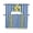 Blue, variant on Blue Stripes Lemon Kitchen Curtains Swag Valance for Windows/Bathroom/Cafe, Spring Fruit Flowers Leaves Line Rod Pocket Drape Panel Swag Curtain Valance for Bedroom/Living Room 55''x36''