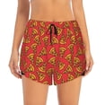 thumbnail image 2 of Goofa Pizza Cartoon Printed Women 2 in 1 Running Shorts,Quick Dry Athletic Workout Shorts,High Waisted Athletic Shorts with Liner Pockets-X-Large, 2 of 9