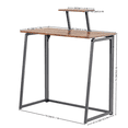 thumbnail image 2 of Homy Casa California Vintage Industrial Style Computer Desk 80x40x74cm Black, 2 of 5