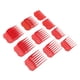 thumbnail image 5 of 10 Uds. Peine guía profesional para cortar el pelo, cortador de pelo rojo, guías de corte, accesorio con caja de almacenamiento, 5 of 5