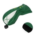 thumbnail image 1 of Golf Club Head Covers, PU Leather Waterproof Headgear Set with Interchangeable No. Tags, Simple Convenient to Use, Elastic Neckline, Soft Thick Lining, Green Jacket Design, 1 of 7