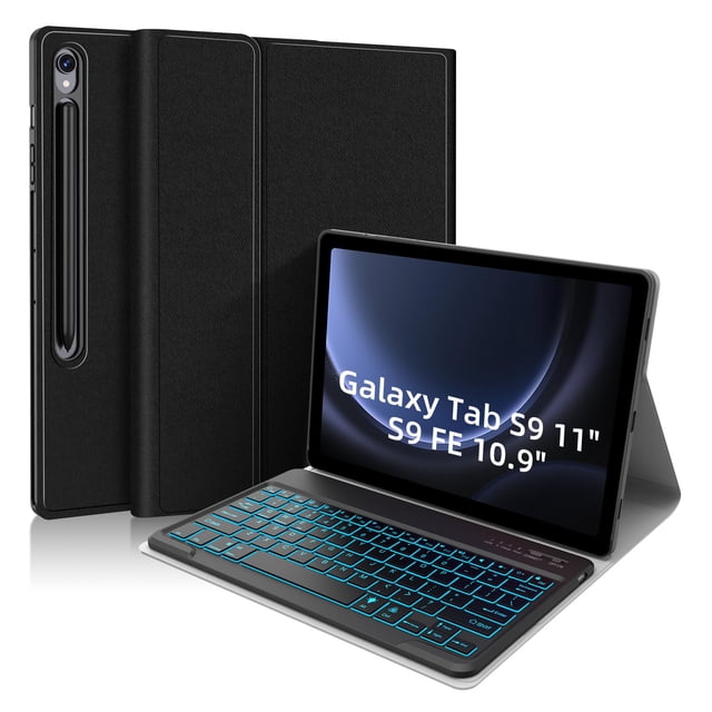 Funda de teclado PIMOFEE para Samsung Galaxy Tab S10 FE/S9 FE
