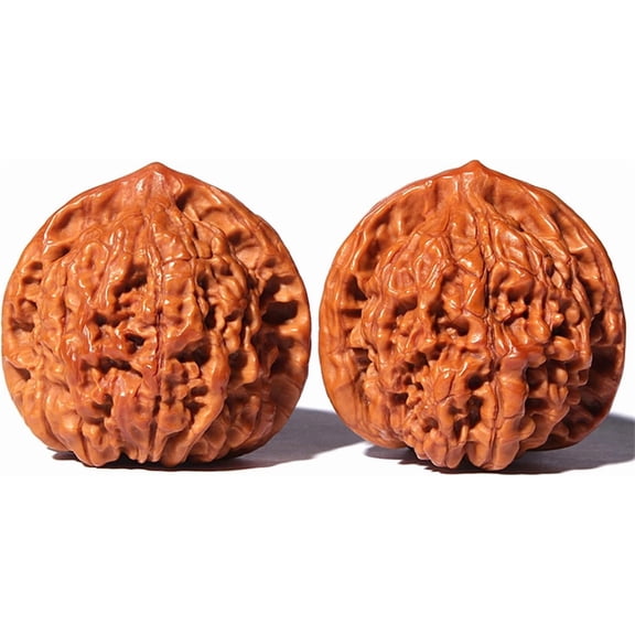 Luoshdecor Plastic Wenwan Walnut Handball Health Grip Ball, Palm Massage Chinese Walnuts Elderly Gift Massage Gadget,Durable and Solid Natural Texture