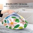 thumbnail image 4 of Yayeee Pillowcase Standard Size Set of 2 Satin Wrinkle Resistant Pillow Case, Retro Blue Floral, 4 of 7