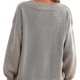 thumbnail image 3 of Suéter de mujer suelto y moderno con cuello en V, suéter informal versátil de punto, suéter sexy, cúrcuma 3xl, 3 of 3