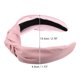 thumbnail image 4 of Diademas de cuero de PU anudadas cruzadas, Diadema ancha de moda antideslizante para mujeres, rosa, 2.78''x1.73'', 4 of 7