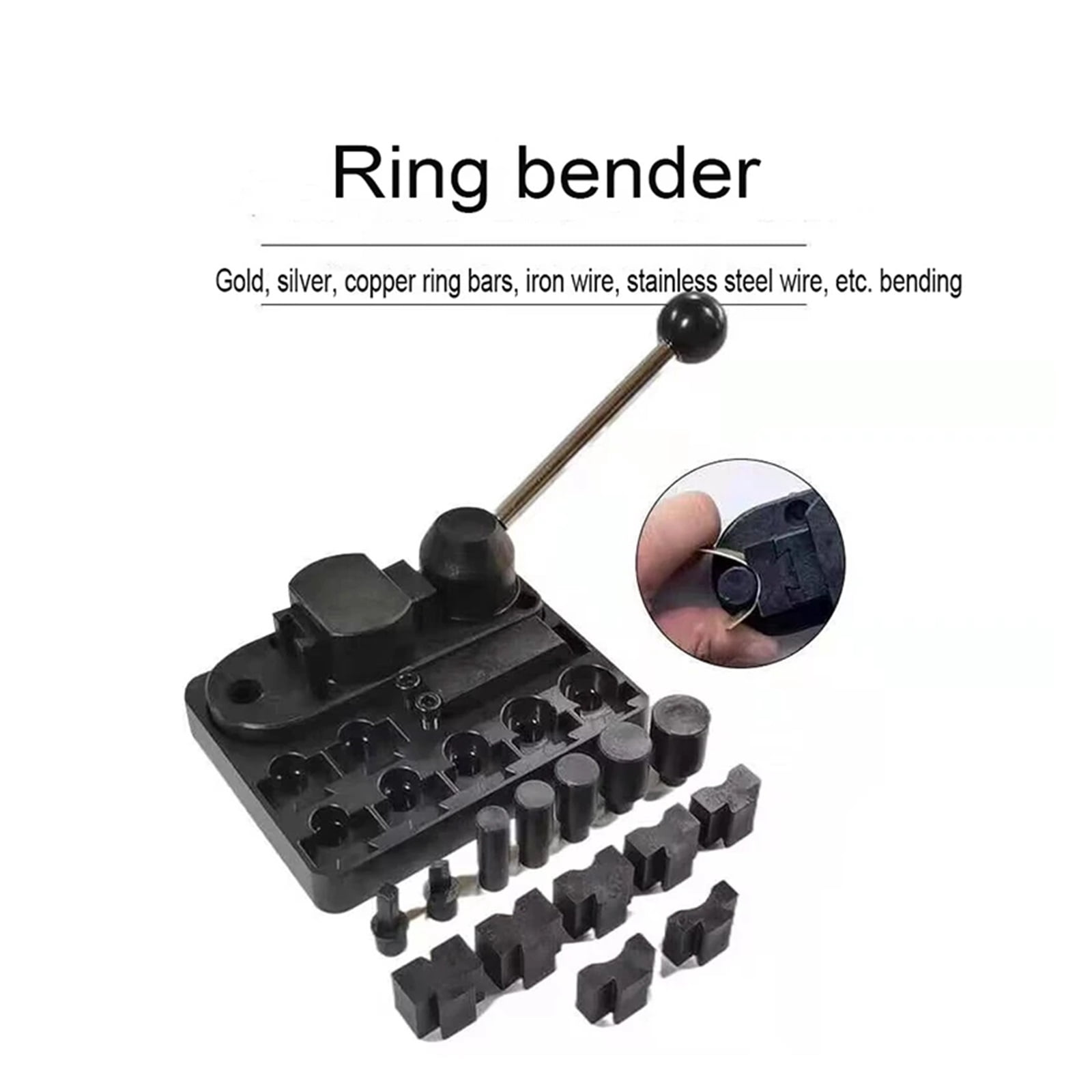 Jewelry Making Machine, Repair Tools Plastic Jewellery Shop Ring Bending Tool, Multifunctional Portable Earrings Bracelet Bender