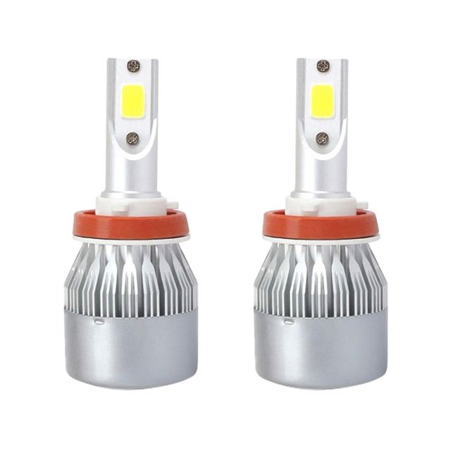 2 uds bombilla de luz de freno H7 H1 H4 H11 lámpara antiniebla automática 4000LM 6000K 40W (H8/H11) Likrtyny Accesorios para autos y motos