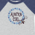 thumbnail image 4 of Inktastic Alaska Girl Forget-me-not Flower Girls Baby Bodysuit, 4 of 5