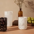 thumbnail image 4 of Thyme & Table 12 fl oz White Tortoise Drinking Glass, Set of 4, 4 of 4
