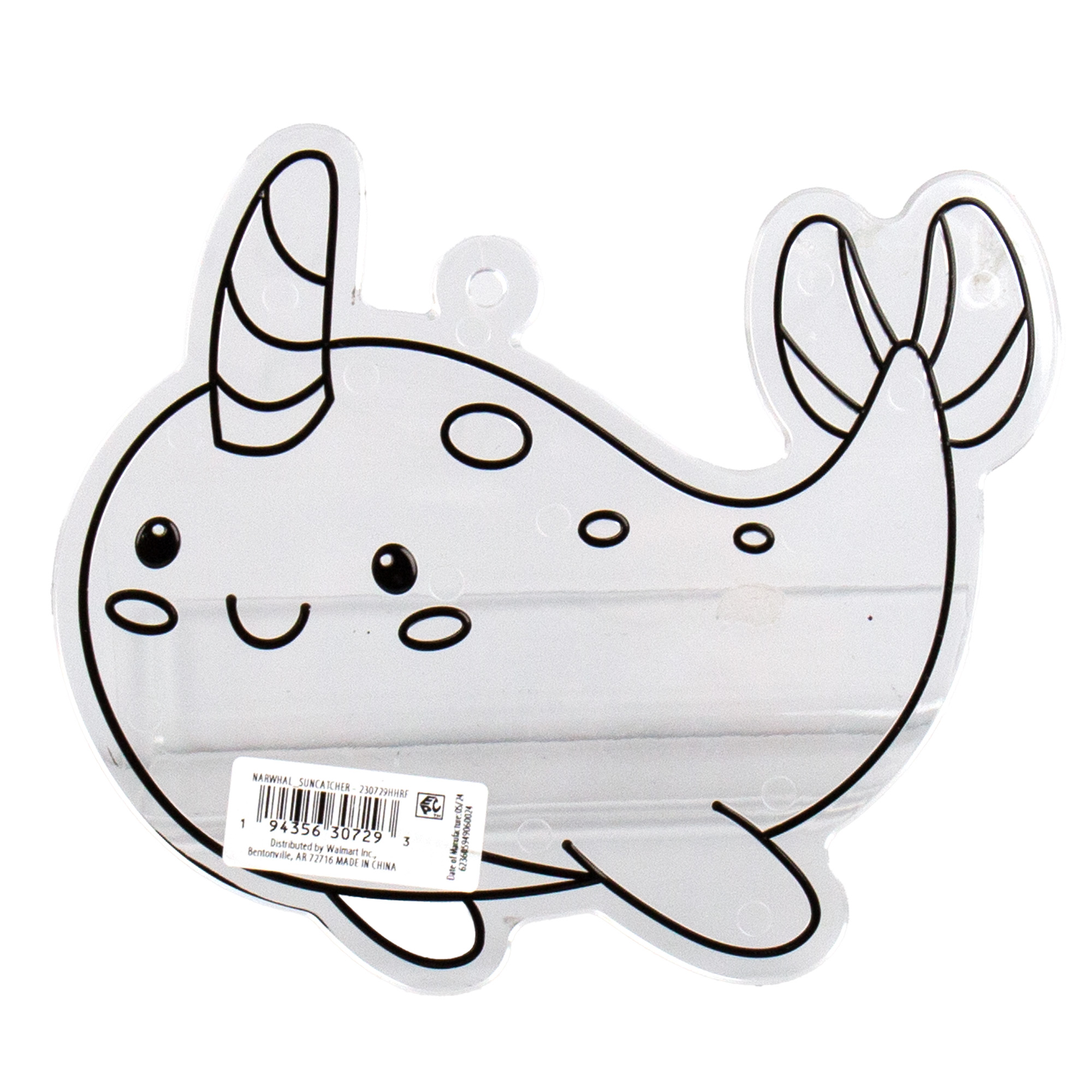 (5 pack) Hello Hobby Jumbo Narwhal Suncatcher