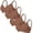 Coffee, variant on 4 Pack Women Soft Seamless Wireless Full Coverage Bra Adjustable Anti-Slip Straps Skin-Friendly Smooth Daily Bras Brown M