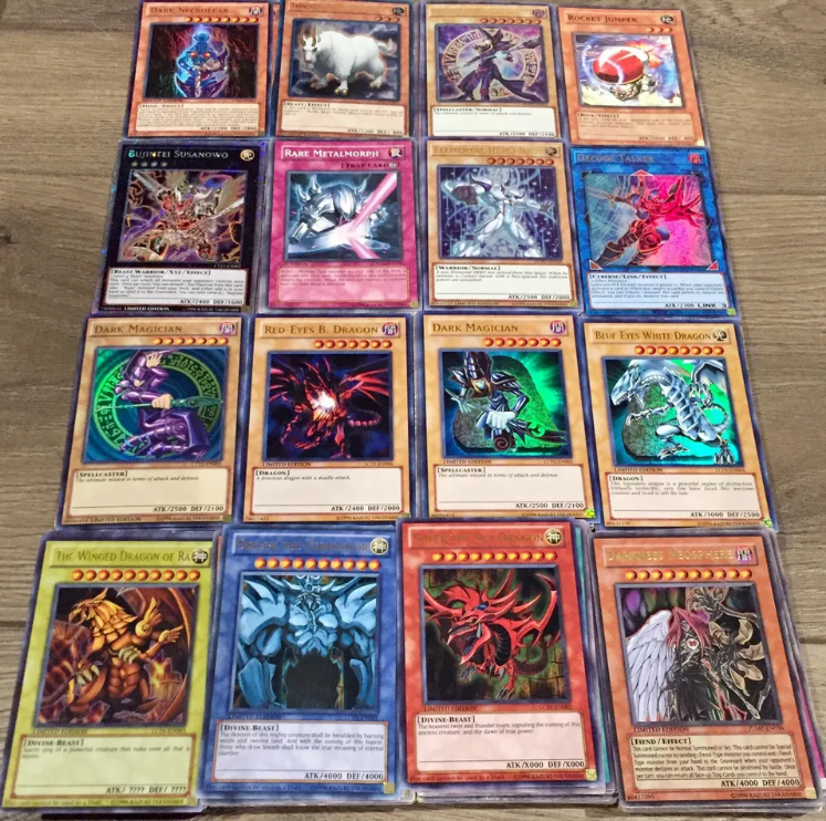 YuGiOh Card Collection of 200 cards from Various Sets in
