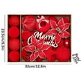 thumbnail image 3 of Deeceymbur 38 Pcs Red Velvet Christmas Ornaments Set 9.3x12.6x3.15in Festive Tree Hanging Decor Baubles for Magical Holiday Displays, 3 of 9