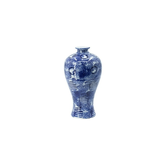 Vase - Blue & White Porcelain Decor - Traditional Home Accent