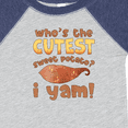 thumbnail image 4 of Inktastic Who's the Cutest Sweet Potato? I Yam Funny Thanksgiving Boys or Girls Baby Bodysuit, 4 of 5