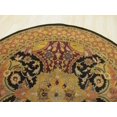 thumbnail image 2 of EORC AF10BK8X8R 7 ft. 9 Hand Tufted Wool Polonaise Transitional Polonaise Rug, Black - Round, 2 of 4