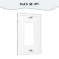 thumbnail image 4 of ZICANCN Outlet Covers Wall Plate, Green Cute Fresh Daisy Light Switch Cover Decorative, Duplex Toggle Combo 1-Gang, 4 of 9