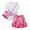 T-Shirt+Skirt+Bag Q433-Rose Red, variant on HAWEE Girls Cosplay Costume Princess Dress T-Shirt And Skirt